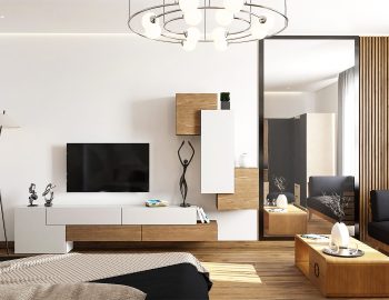 Stylish,Bedroom,Interior,Design,With,Modern,Tv,Unit